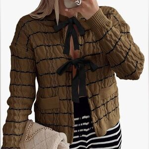 Women’s Tie Front Sweater